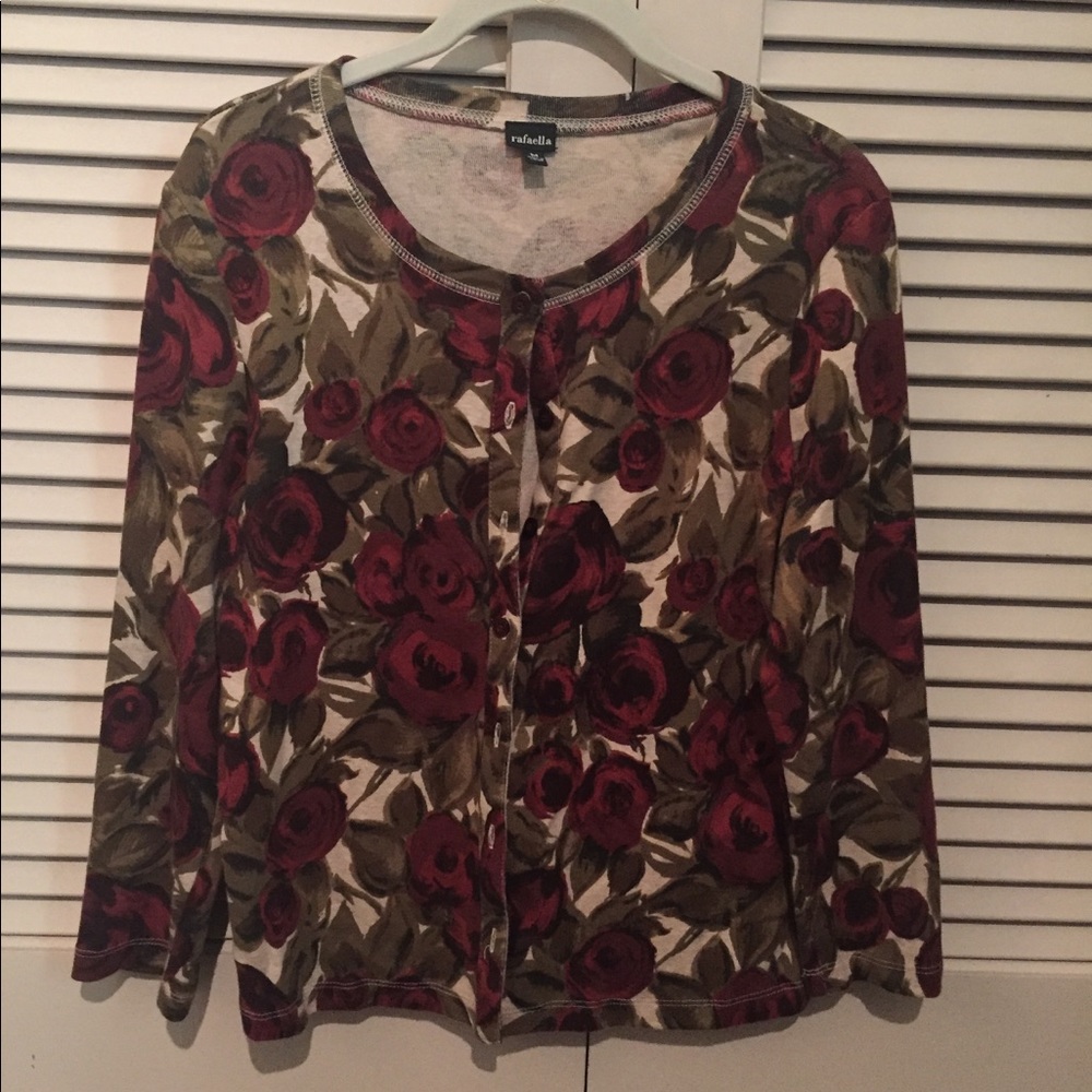 Rafaella floral cardigan